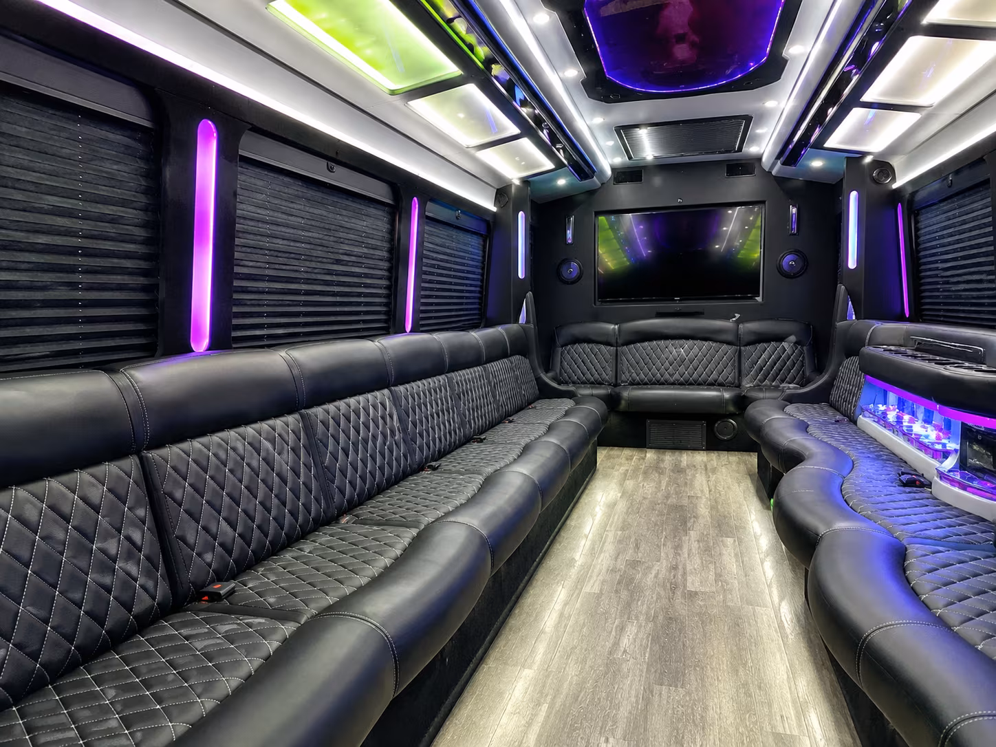 Tallahassee Bachelor & Bachelorette Transportation party bus exterior