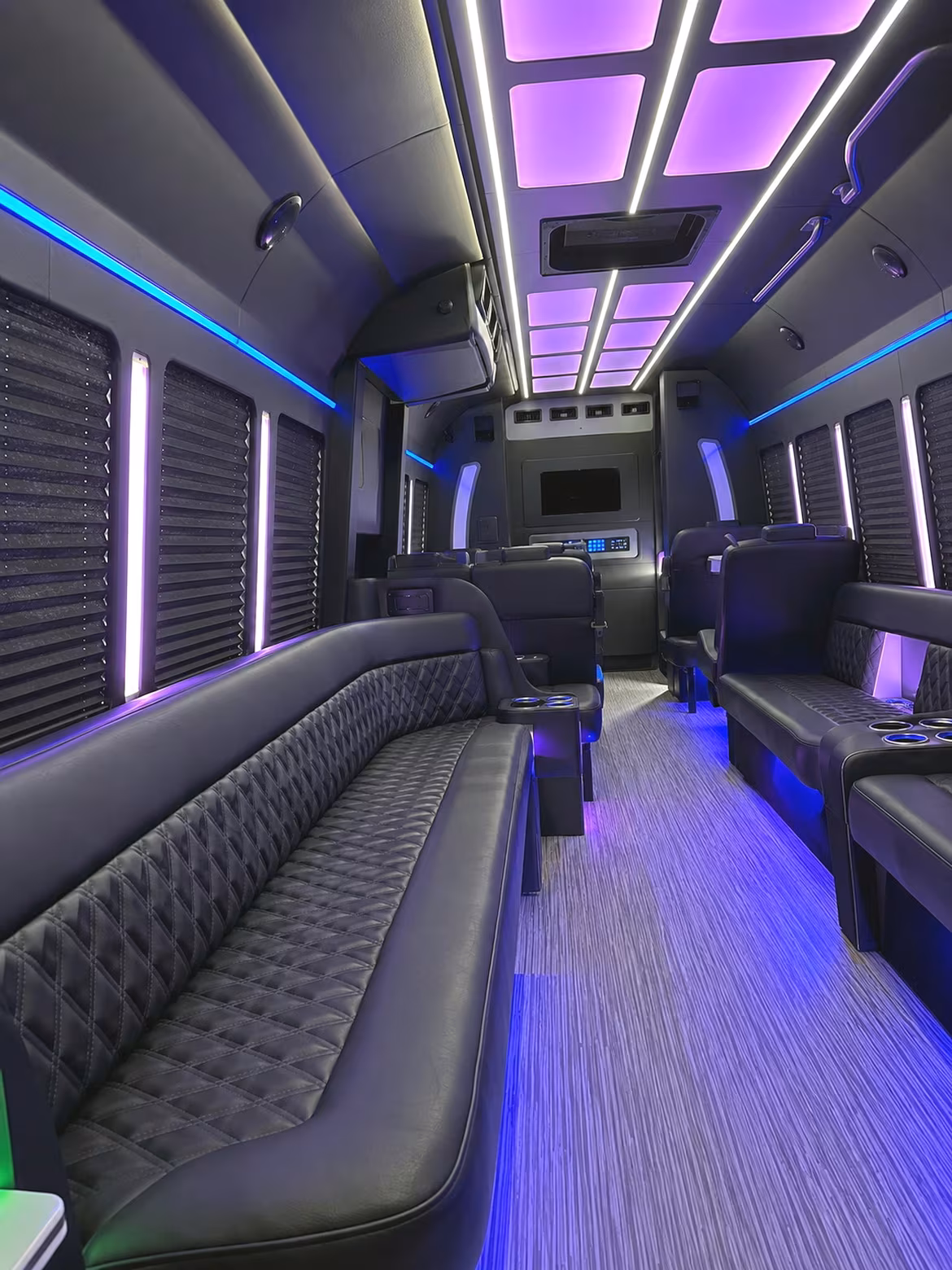 Tallahassee Birthday, Sweet 16, & Quinceañera Transportation party bus interior