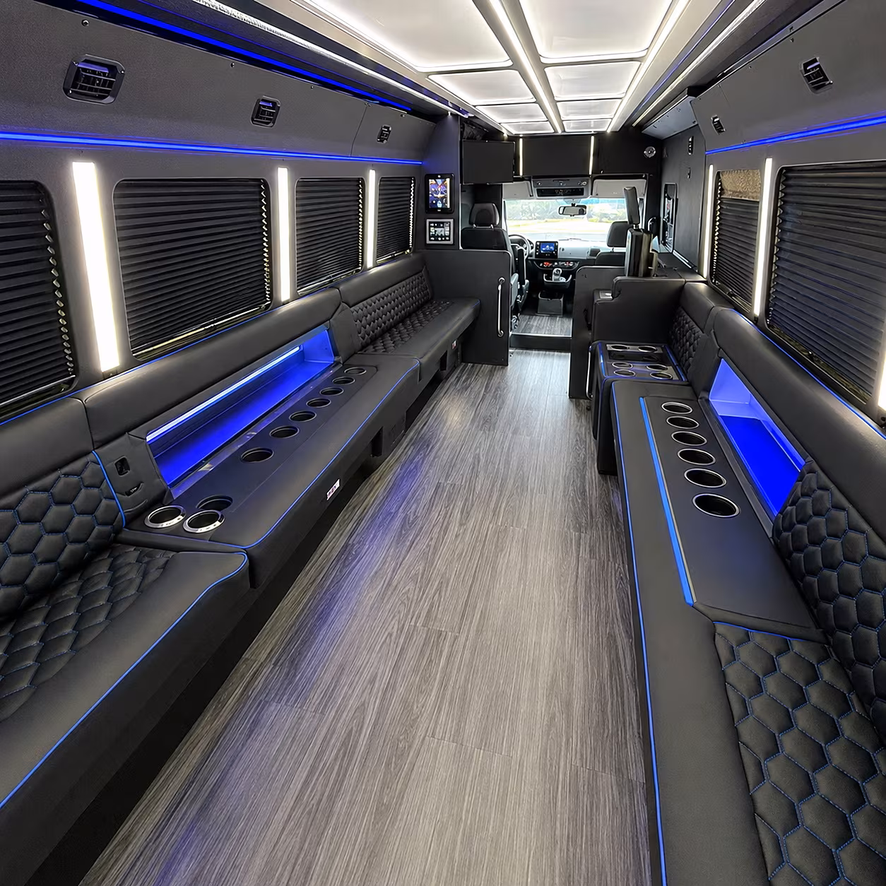 Tallahassee Concert & Music Festival Transportation party bus interior