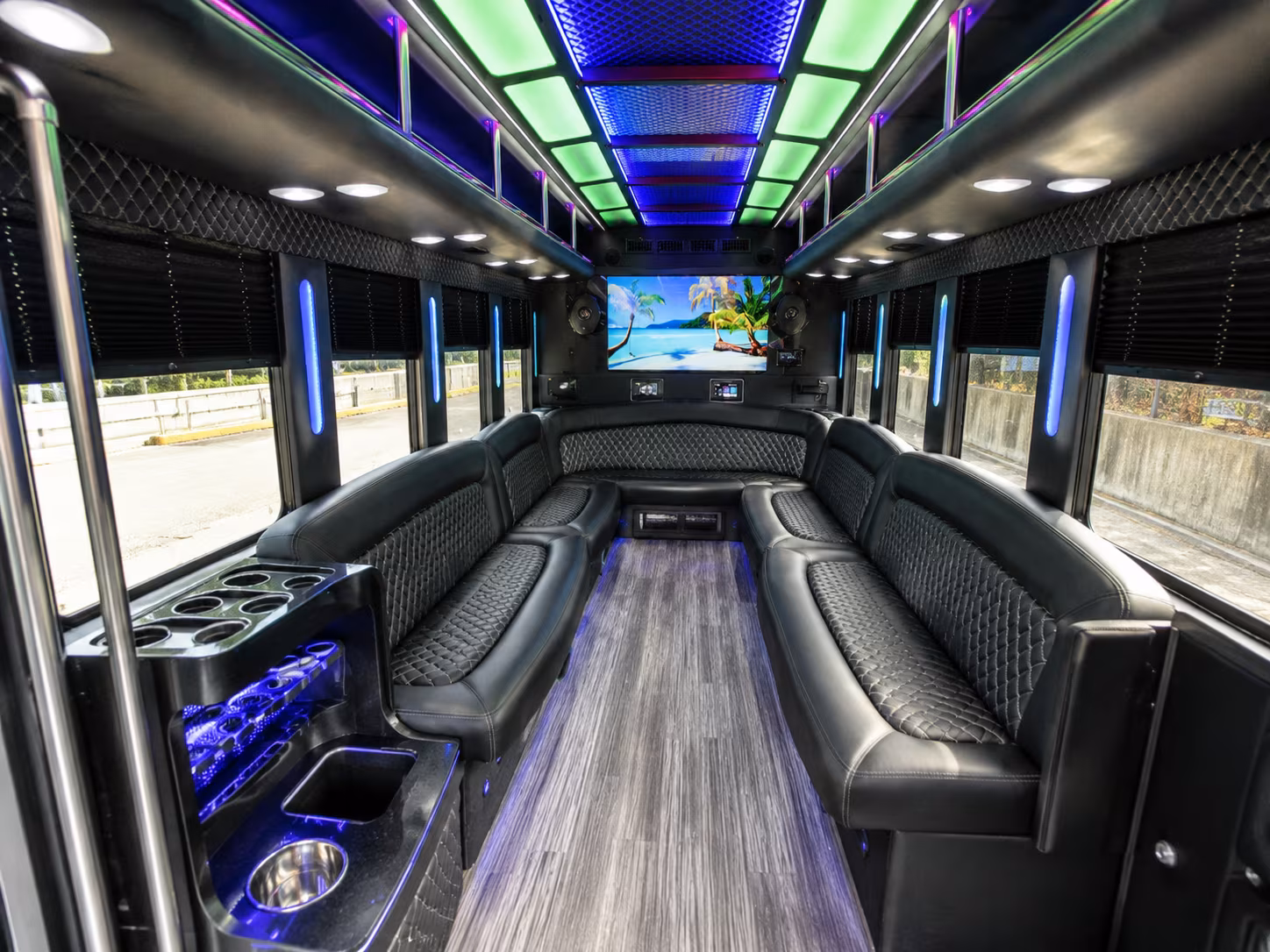 Tallahassee Private Event Transportation party bus exterior