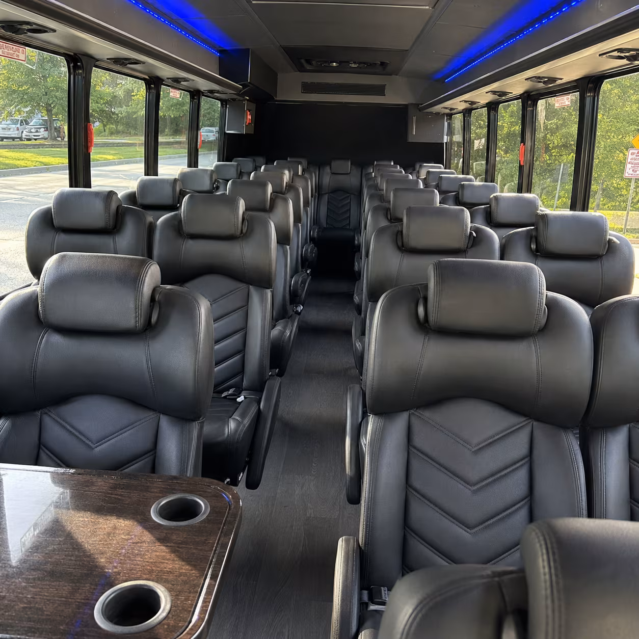 Tallahassee School Event Transportation party bus exterior
