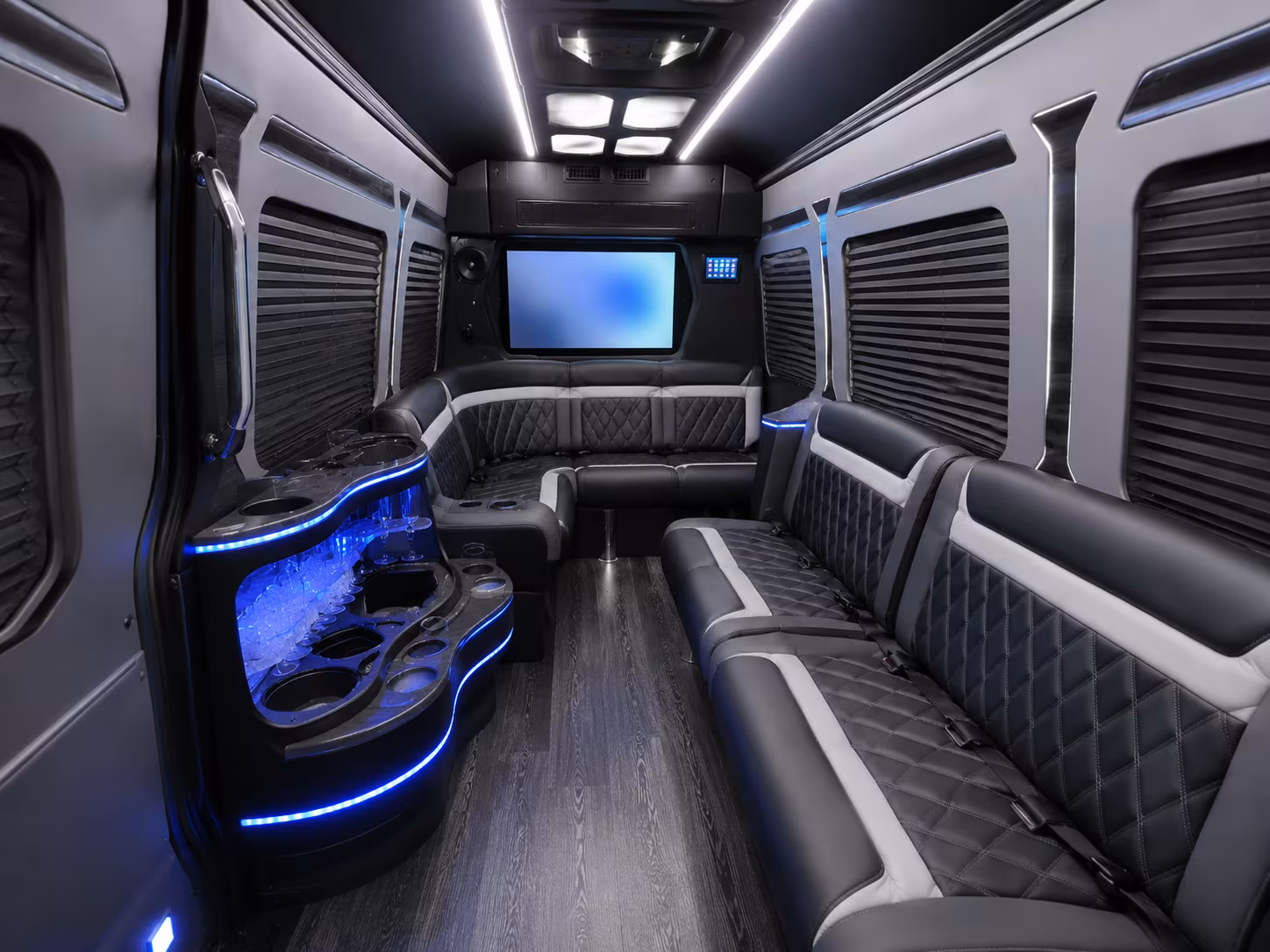 Tallahassee School Event Transportation party bus exterior