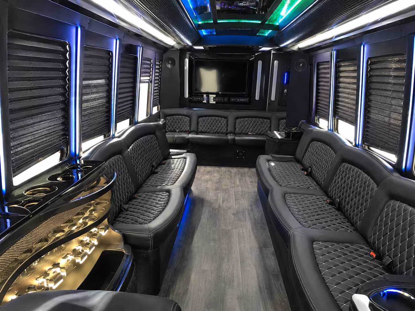 Tallahassee Sporting Event Transportation party bus exterior