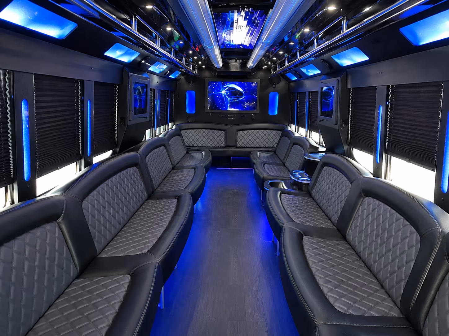 Tallahassee Sporting Event Transportation party bus exterior