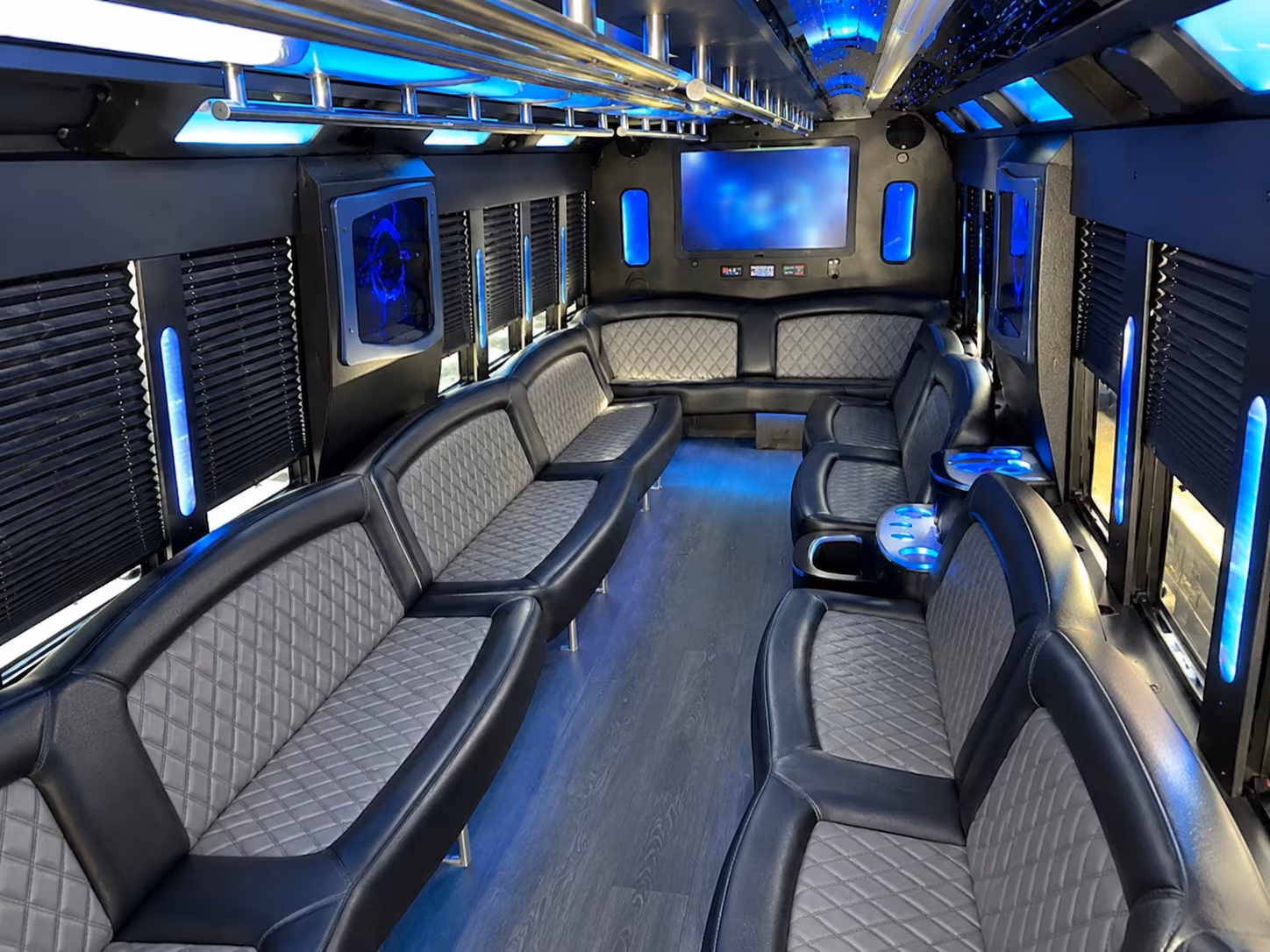 Tallahassee Wedding Transportation party bus exterior