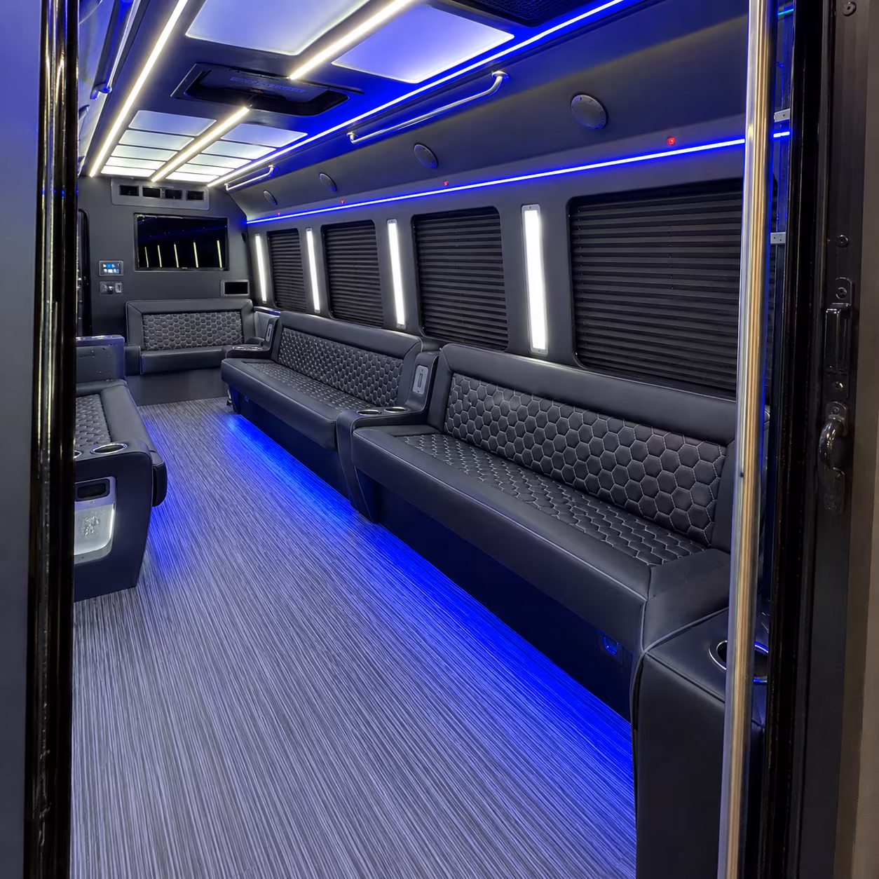 Tallahassee Wedding Transportation onboard seating