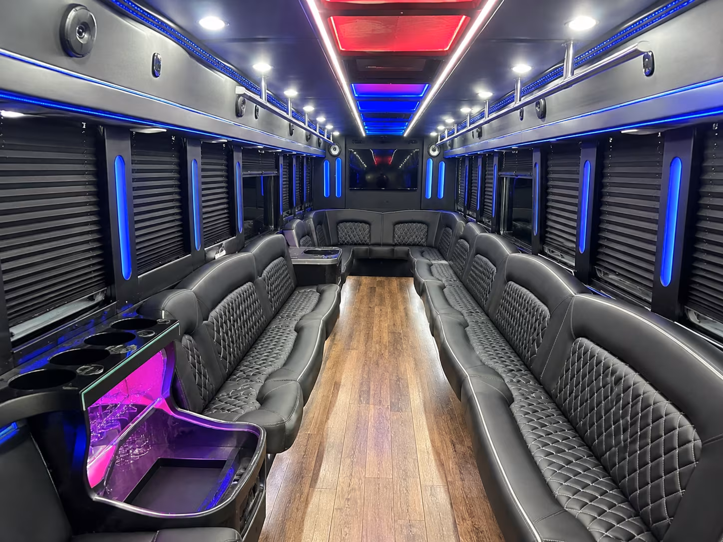 Tallahassee Wedding Transportation party bus exterior