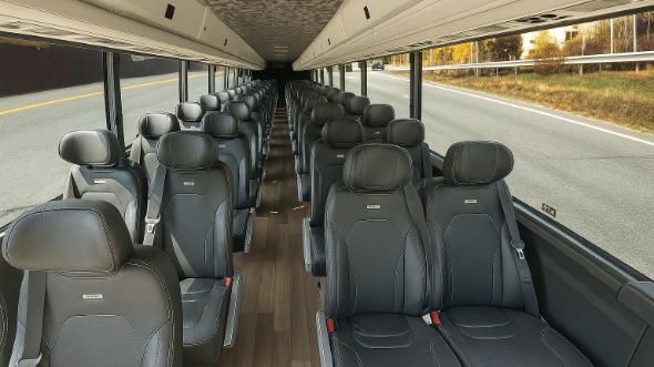 Interior of Charter Bus Company Tallahassee's 25 Passenger Mini Bus in Tallahassee
