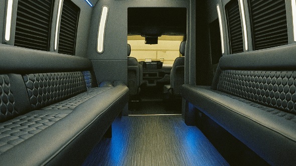 Interior of Charter Bus Company Lakeland's 40 Passenger Party Bus in Lakeland