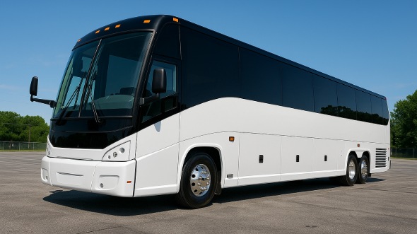 Exterior of Charter Bus Company Tallahassee's 46 Passenger Charter Bus in Tallahassee