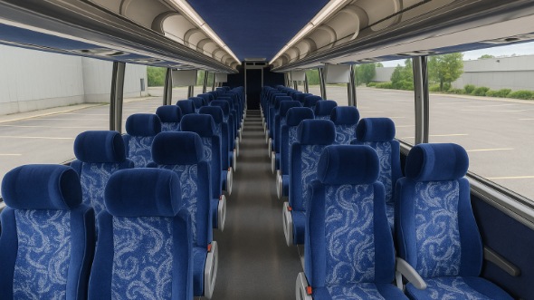 Interior of Charter Bus Company Tallahassee's 48 Passenger Charter Bus in Tallahassee