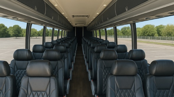 Interior of Charter Bus Company Tallahassee's 51 Passenger Charter Bus in Tallahassee