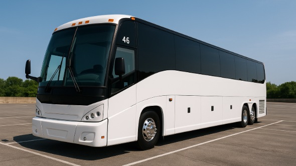 Exterior of Charter Bus Company Tallahassee's 54 Passenger Charter Bus in Tallahassee