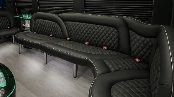 tallahassee 14 passenger sprinter limousine inside