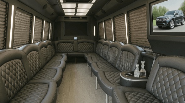 tallahassee 25 passenger party bus inside