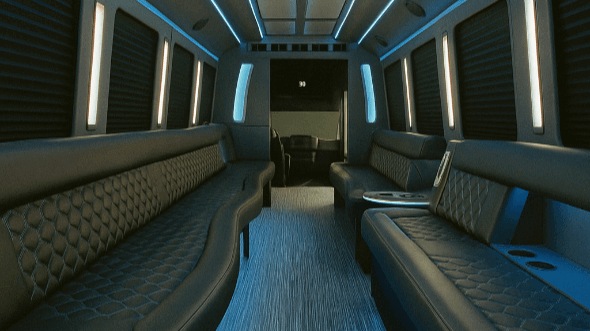tallahassee 50 passenger party bus interior